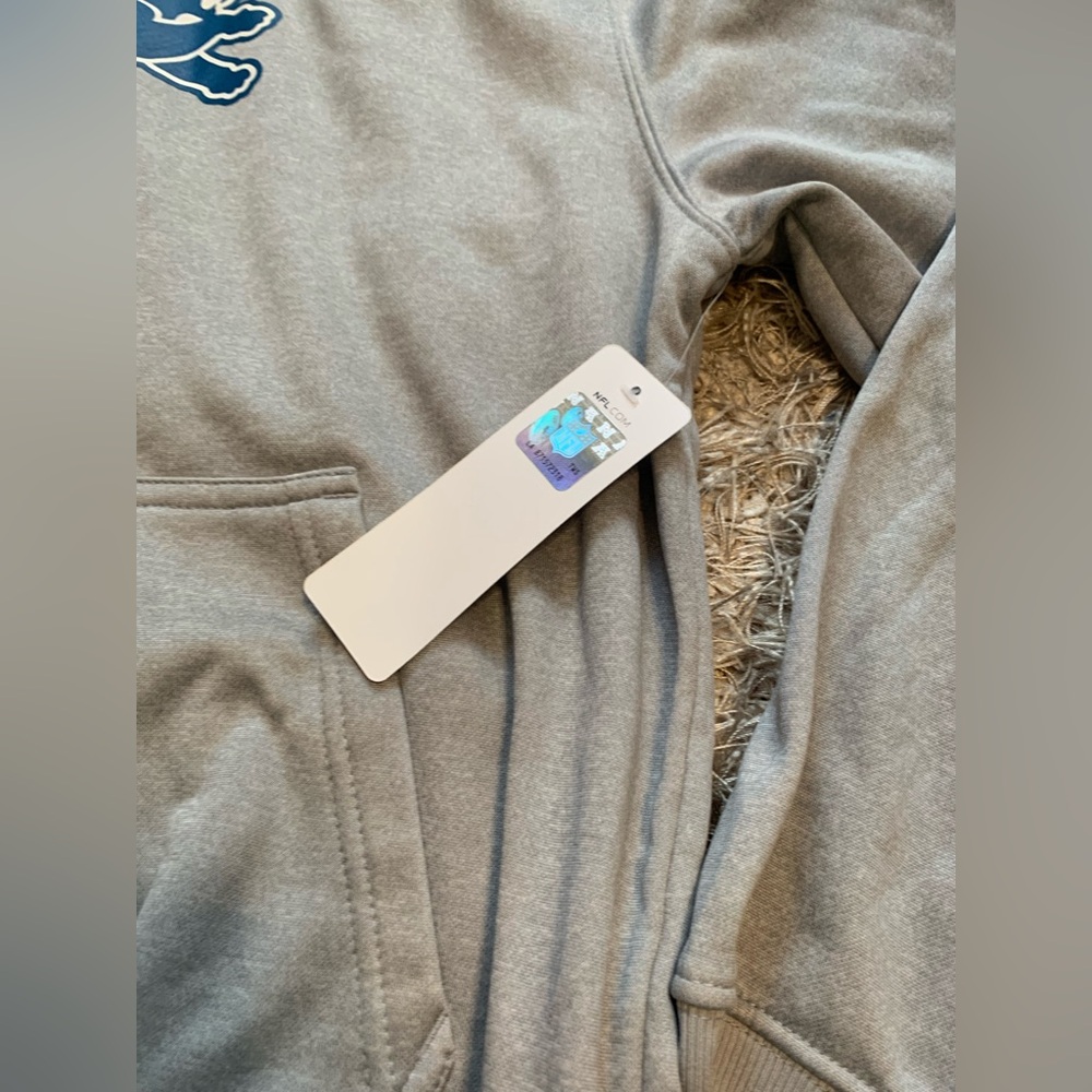 NFL Detroit Lions Silver women’s Hoodie sz L NWT - Picture 7 of 10